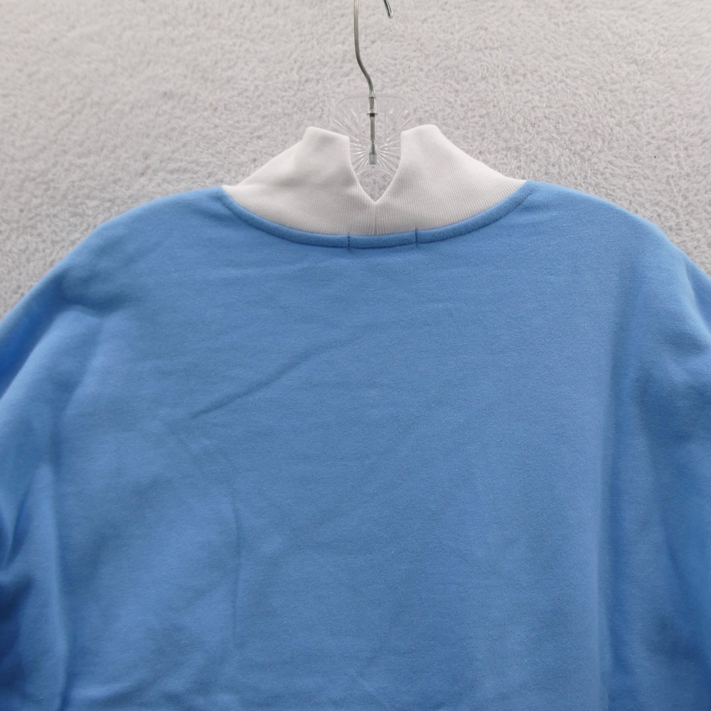 47 Brand Sweatshirt Womens Small UNC Tar Heels Blue Mock Neck Pullover Fleece - Picture 7 of 8